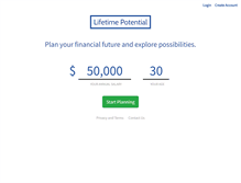 Tablet Screenshot of lifetimepotential.com